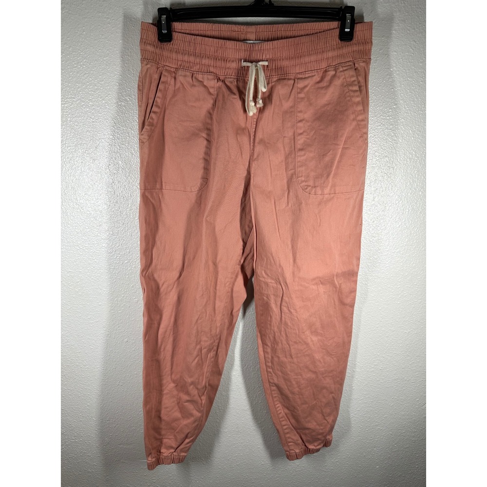 Celebrity Pink Joggers Women L Pink Drawstring Elastic Waist Cotton Blend‎ Pants